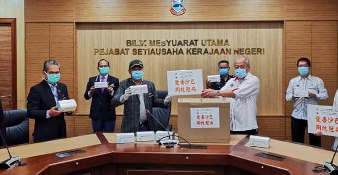 沙华堂捐赠口罩 支持沙巴州政府
