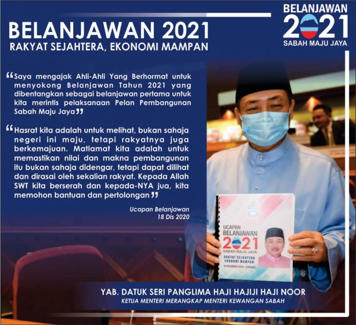 Belanjawan Sabah 2021  BORNEONEWS.NET