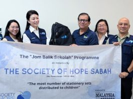 Society of Hope Sabah Selects Kiulu for “Jom Balik Sekolah” Outreach