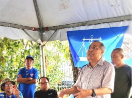 Salleh Urges Sabahans in Johor to Support Barisan Nasional