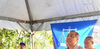 Salleh Urges Sabahans in Johor to Support Barisan Nasional