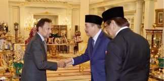 Hajiji Iringi TYT Menghadap Sultan Brunei